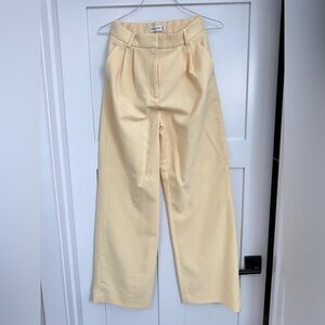 Abercrombie & Fitch Light Yellow Trousers